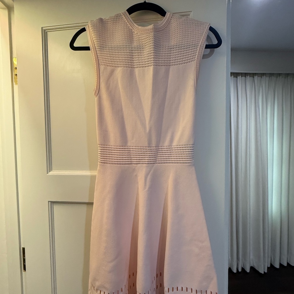 Ted Baker Pink Textured Sleeveless Dress